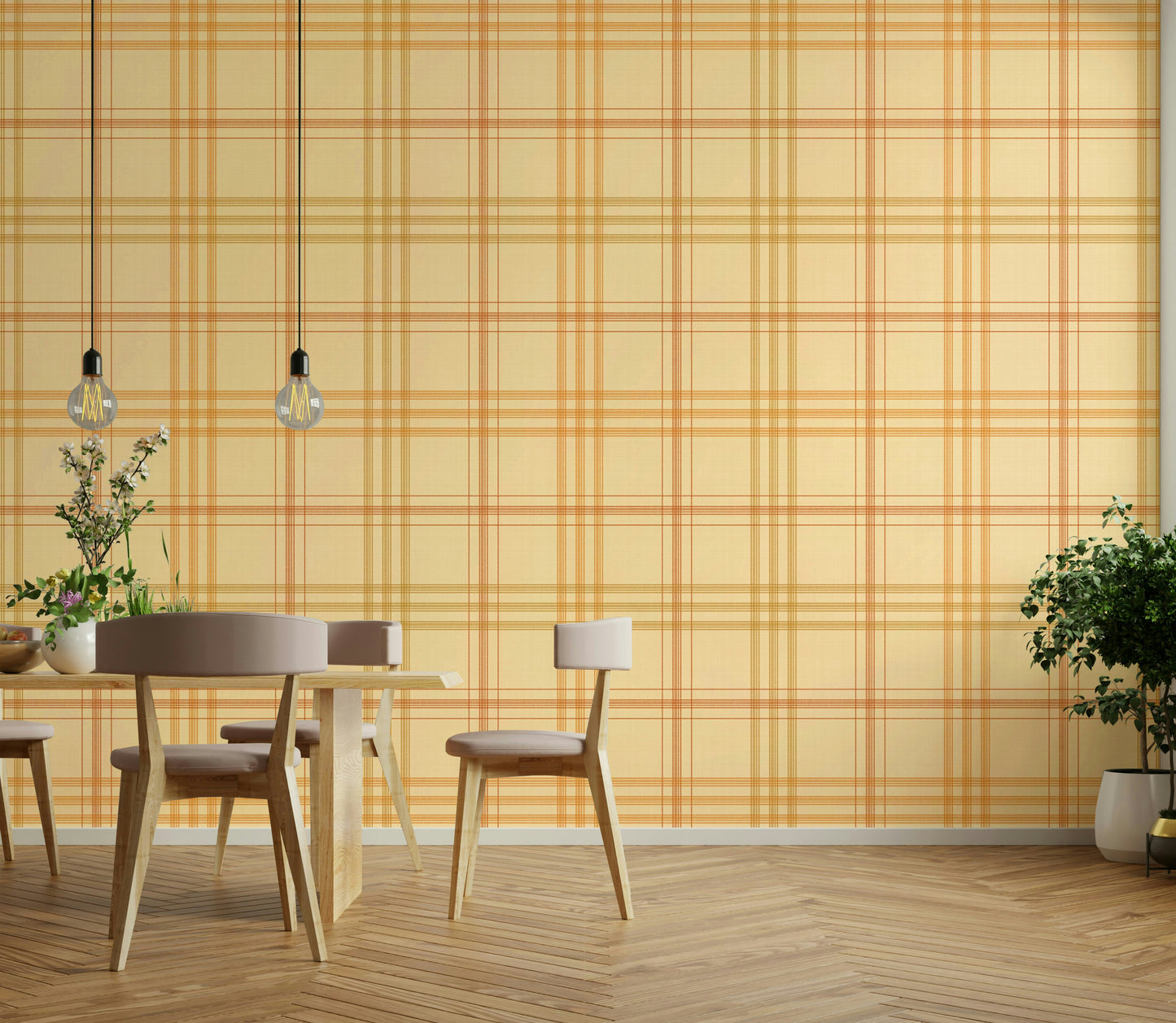 Harvest Plaid Autumnal Wallpaper⁠