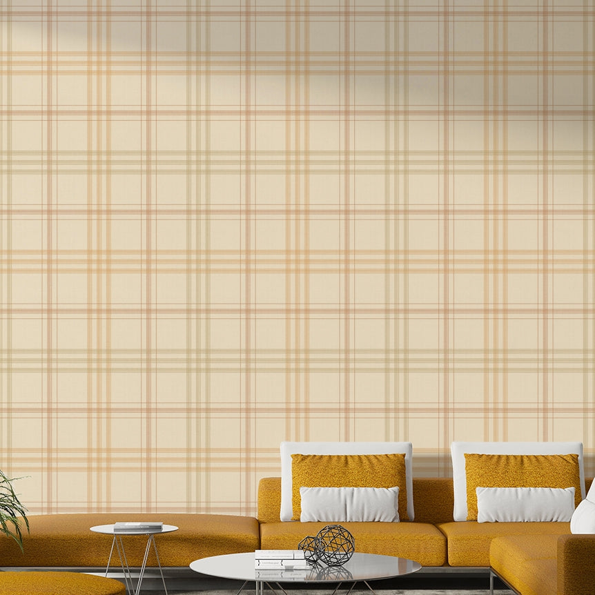 Harvest Plaid Muted Autumnal Wallpaper⁠