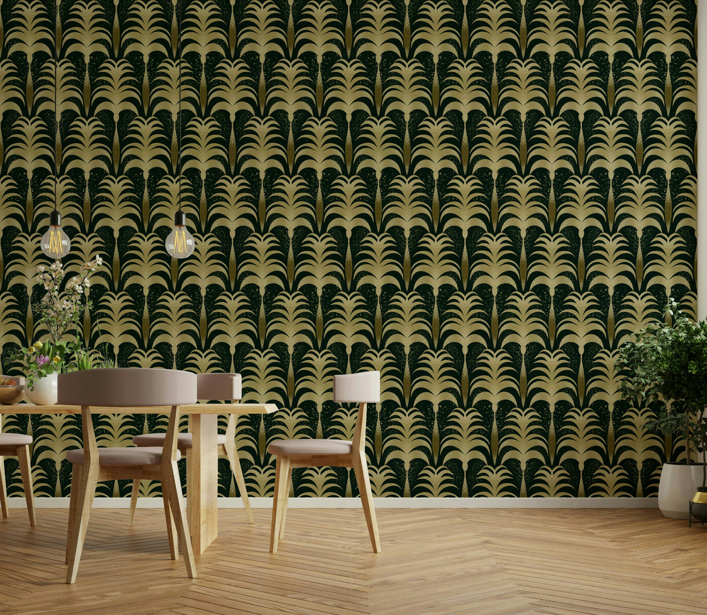 Vintage Palm Luxe Wallpaper⁠