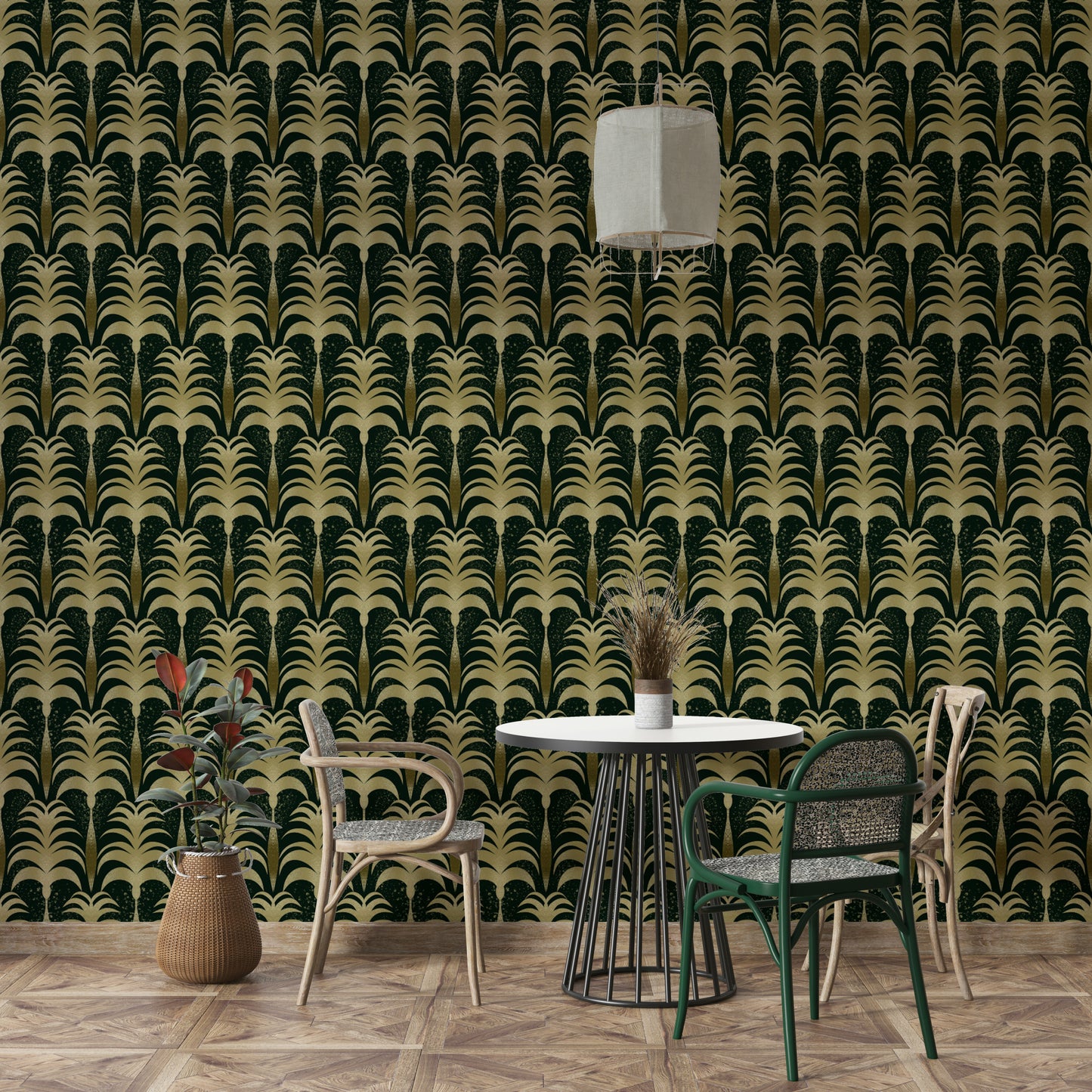 Vintage Palm Luxe Wallpaper⁠