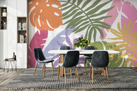 An artistic nature inspired mural for home decor.

