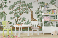 A contemplative wild animal wallpaper mural for a feature wall.

