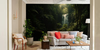 A contemplative dramatic forest wallpaper mural for a feature wall.

