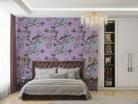 A contemplative flower fantasy wallpaper mural for a feature wall.

