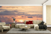 An artistic nature inspired mural for home decor.

