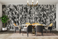 A serene striped foliage wall mural for your decor.

