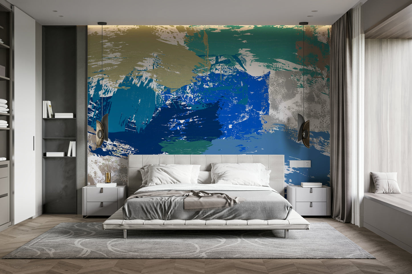 A classic abstract design wallpaper for walls.

