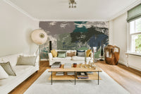 A contemplative elegant marble wallpaper mural for a feature wall.

