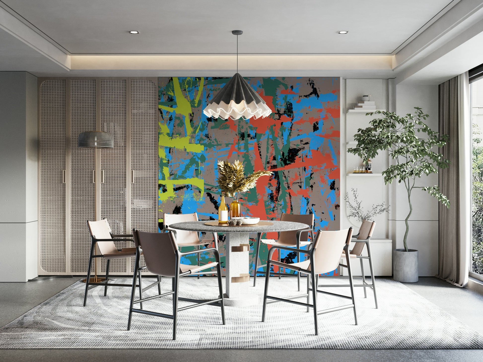 A beautiful modern art wall mural of artistic texture.

