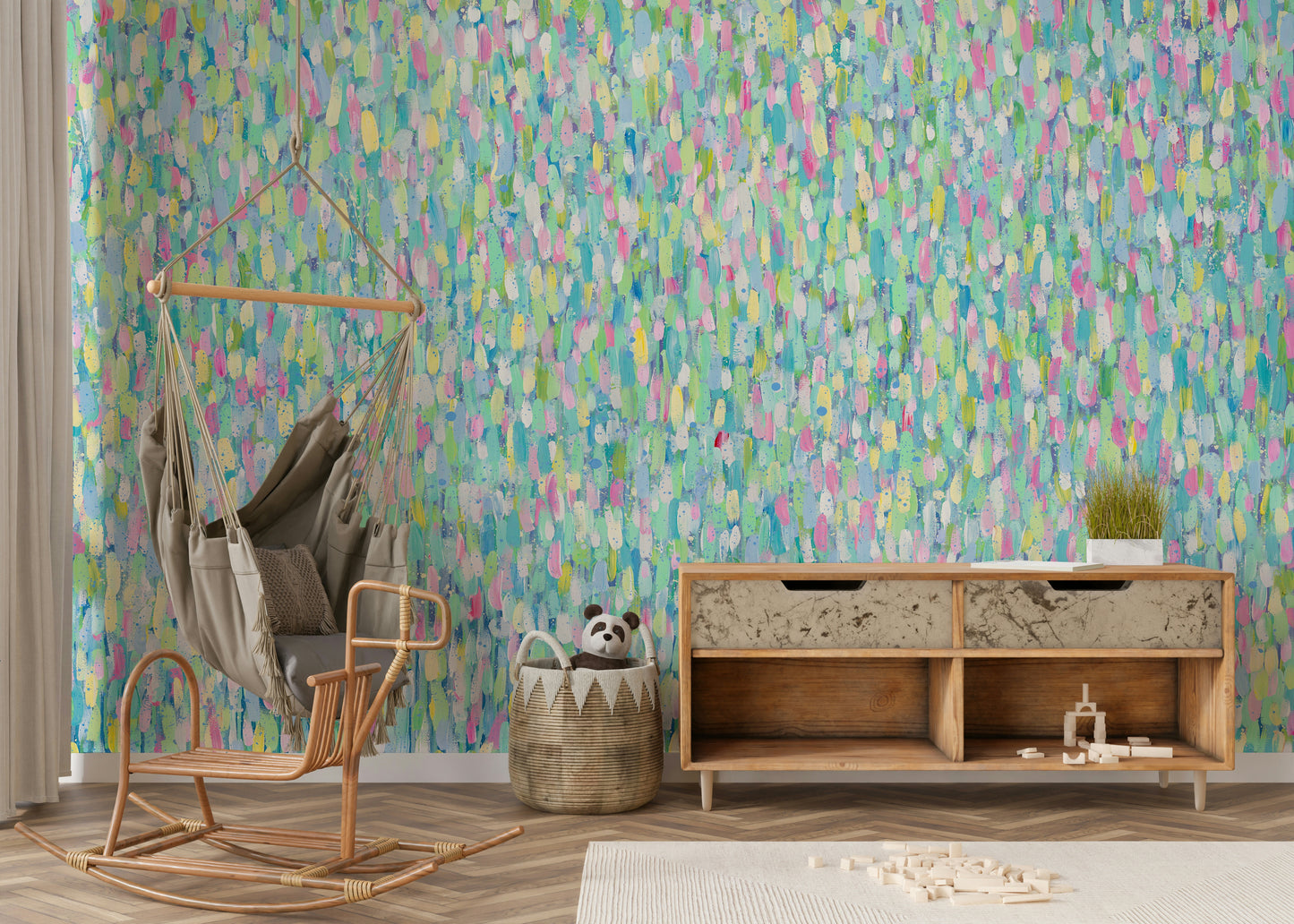 A classic abstract painting wallpaper for walls.

