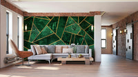 An artistic minimalist design mural for home decor.


