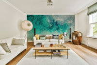 A contemplative peaceful ocean wallpaper mural for a feature wall.

