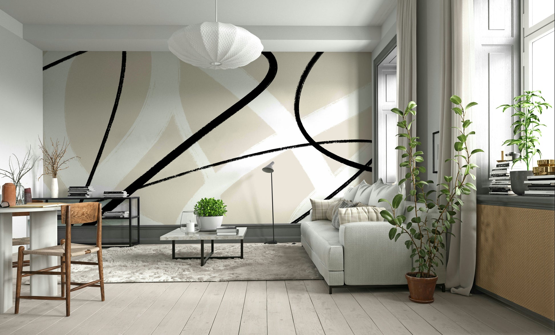 A classic abstract design wallpaper for walls.

