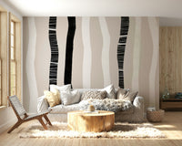 A serene birch tree pattern wall mural for your decor.

