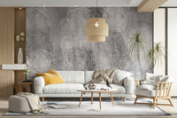 An artistic soft focus cloud mural on minimalist wallpaper.

