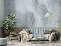 A calming ethereal design wallpaper mural that defines a space.

