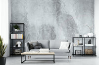A graceful subtle pattern wall mural in muted, neutral tones.

