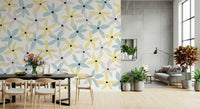 An artistic nature inspired mural for home decor.

