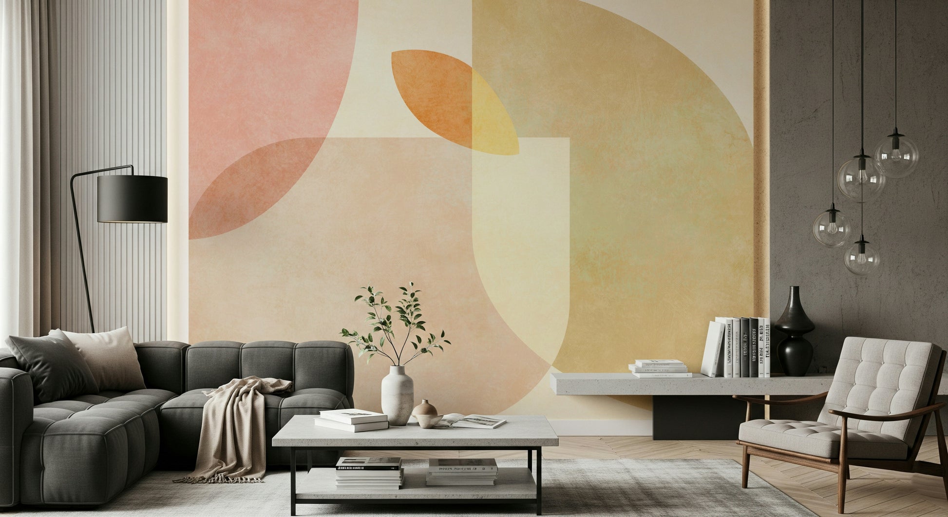 A serene harmonious pattern wall mural for your decor.


