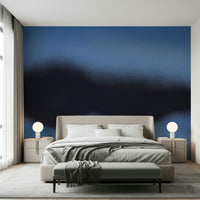 A calming abstract design wallpaper mural that defines a space.