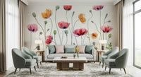 An artistic nature inspired mural for home decor.