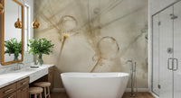 A beautiful subtle water drop wallpaper mural for a modern home.