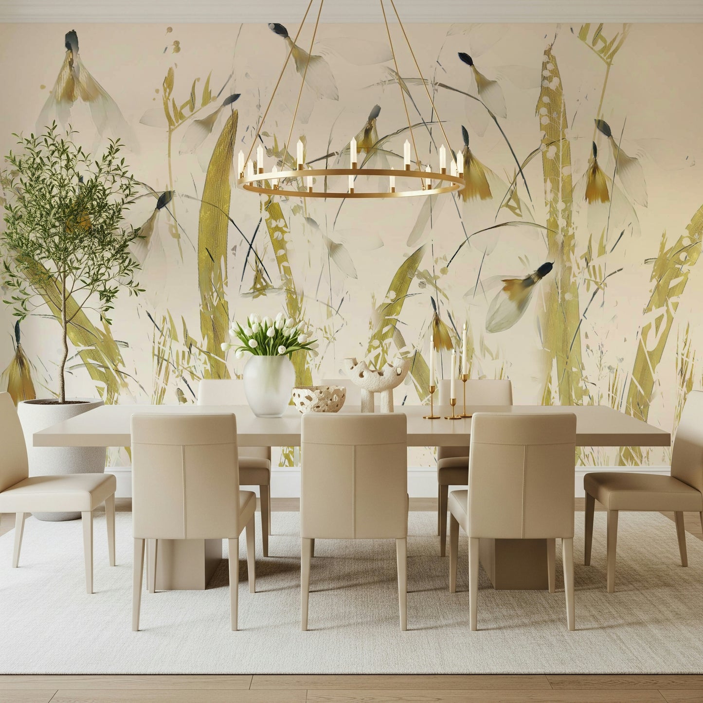 A classic abstract design wallpaper for walls.