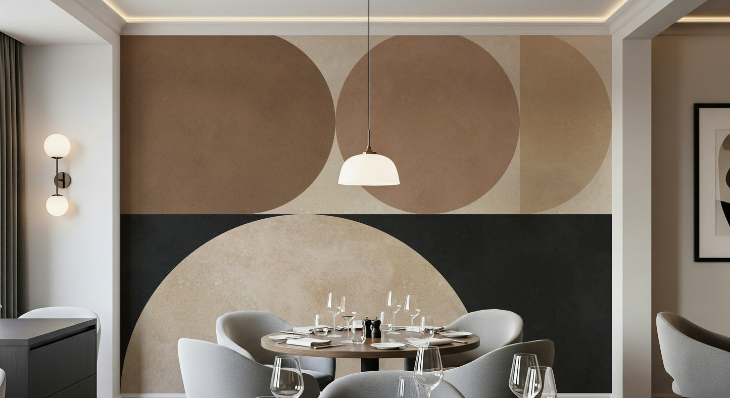 A classic abstract circle wallpaper for walls.
