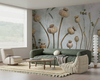 A classic botanical wallpaper for walls.

