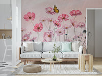 An artistic nature inspired mural for home decor.

