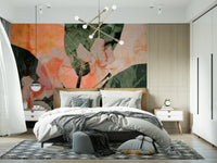 An artistic nature inspired mural for home decor.