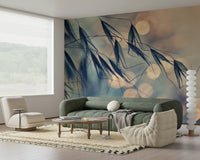 An artistic nature inspired mural for home decor.