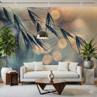 A classic soft floral wallpaper for walls.