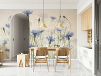 The mural serves as a stunning and immersive feature wall.