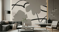 A beautiful modern art wall mural of abstract motion.