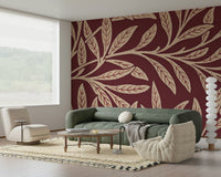 An artistic nature inspired mural for home decor.