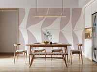 A beautiful modern art wall mural of delicate flowers.