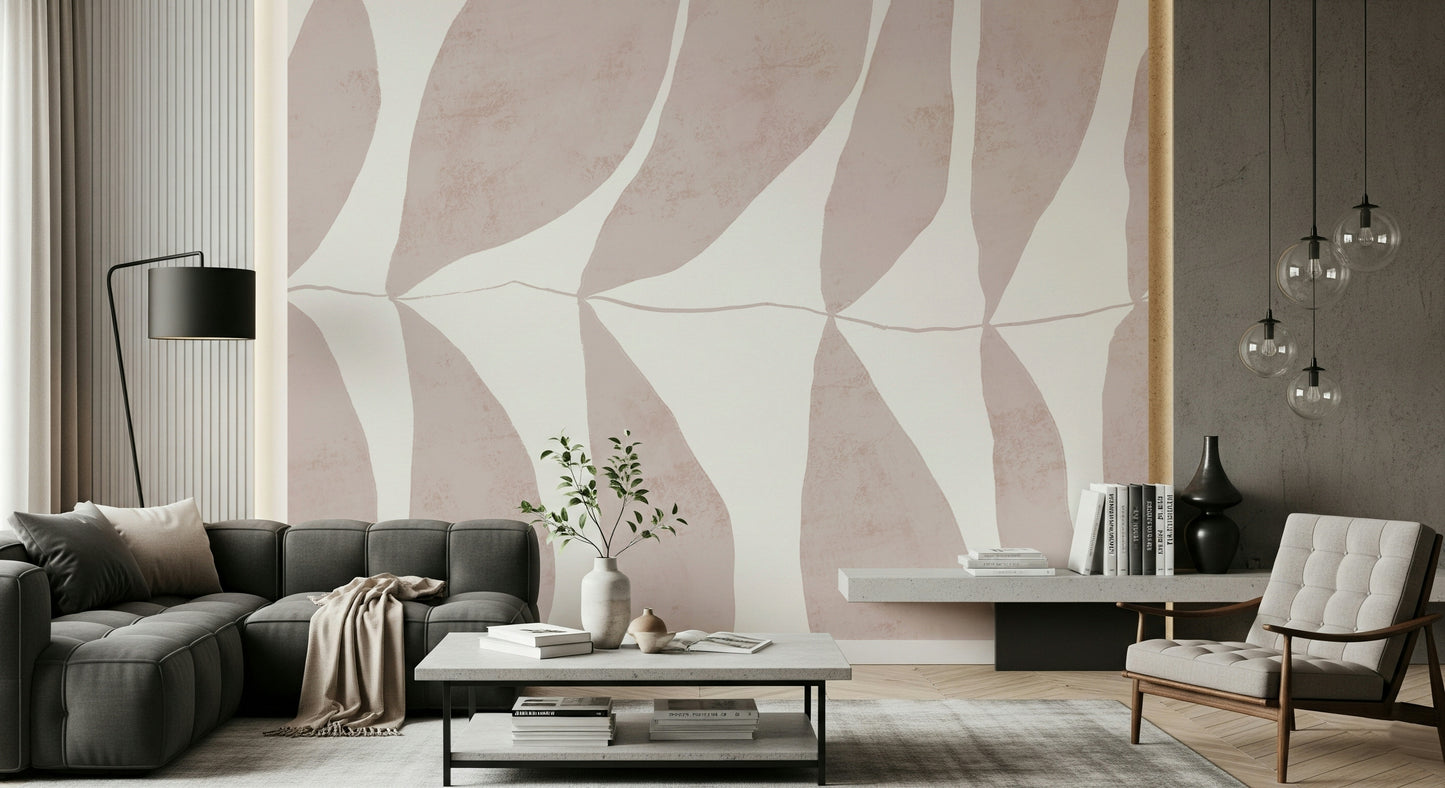 A classic soft floral wallpaper for walls.