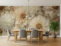 An artistic nature inspired mural for home decor.