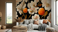 An artistic nature inspired mural for home decor.