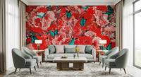 An artistic nature inspired mural for home decor.