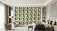 A contemplative exotic rainforest wallpaper mural for a feature wall.