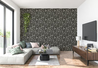 A calming modern pattern wallpaper mural that defines a space.