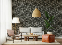 A beautiful bold line wallpaper mural for a modern, geometric room.