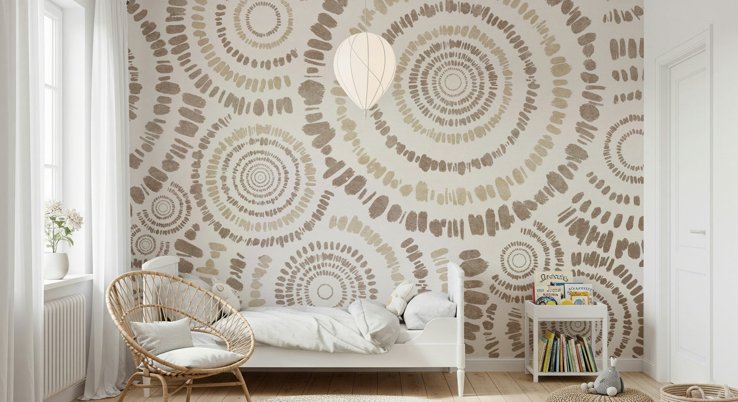 A classic abstract circle wallpaper for walls.