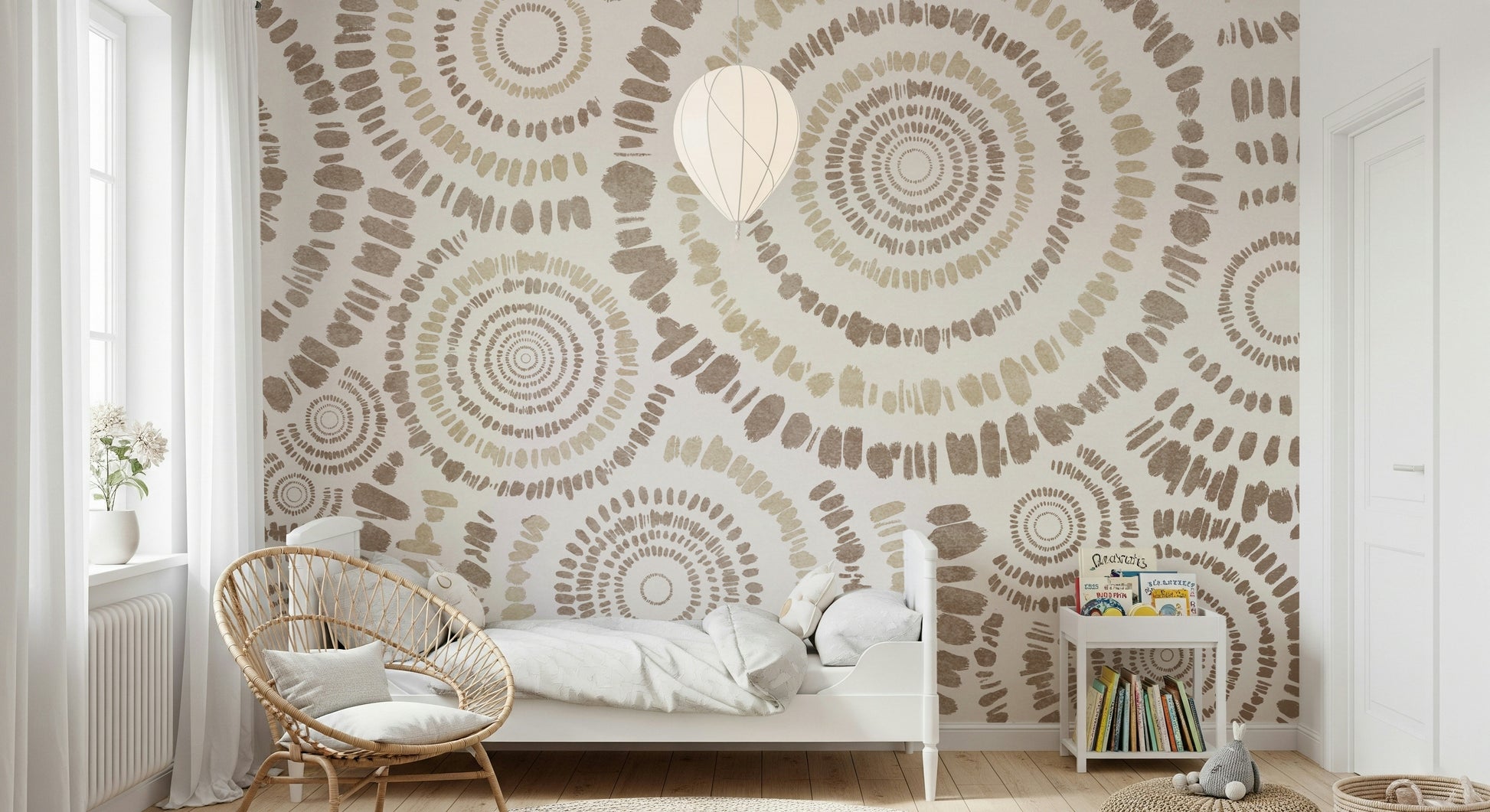 A classic abstract circle wallpaper for walls.