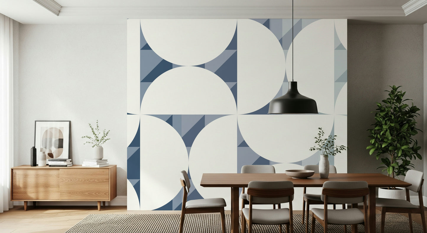 A serene modern pattern wall mural for your decor.
