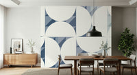 A serene modern pattern wall mural for your decor.