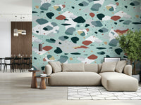 A classic abstract design wallpaper for walls.