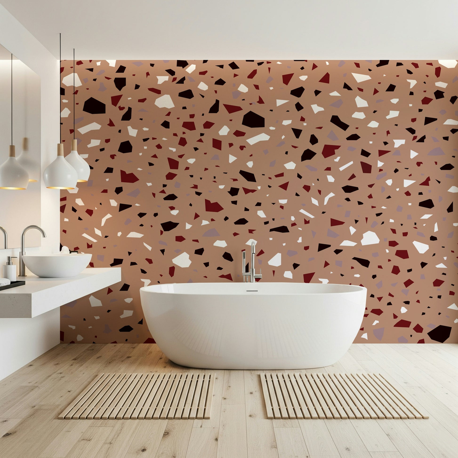 An artistic abstract texture mural for home decor.